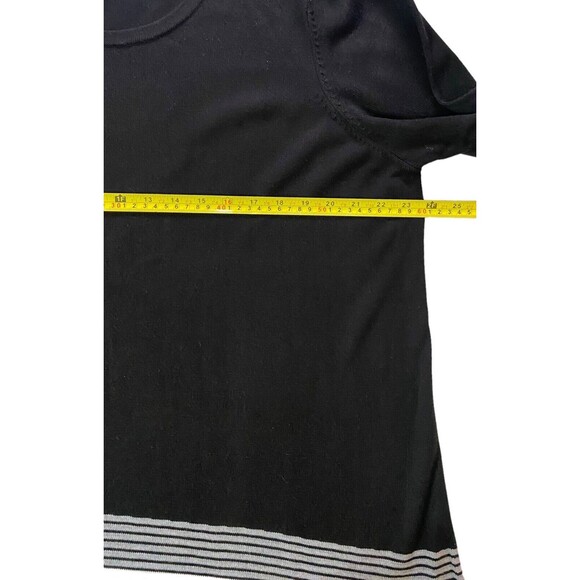 Calvin Klein Asymmetrical Striped Split Side Hem Pullover Crewneck Sweater Sz 1X - Picture 7 of 11